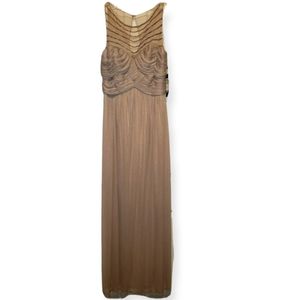 NWT Embellished Illusion Neck Gown Sz 6
